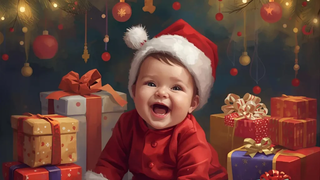 Christmas Captions for Baby