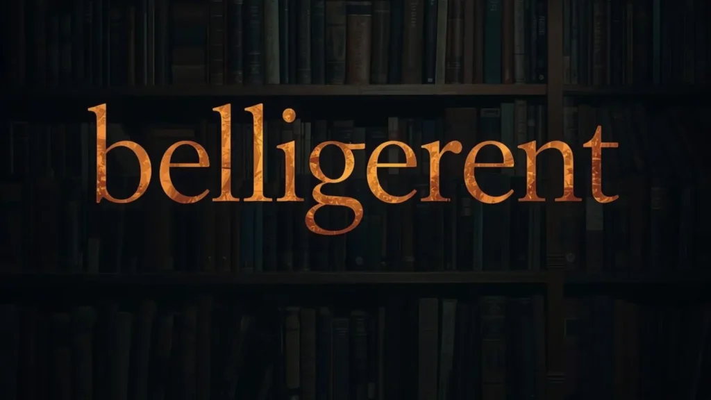 the word belligerent contains the root bel. what does the root bel mean?