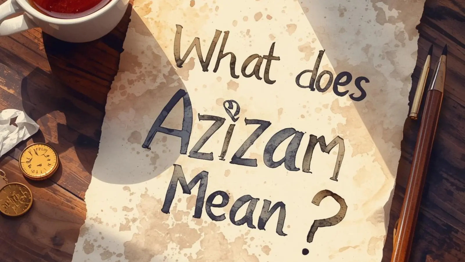 What Does Azizam Mean