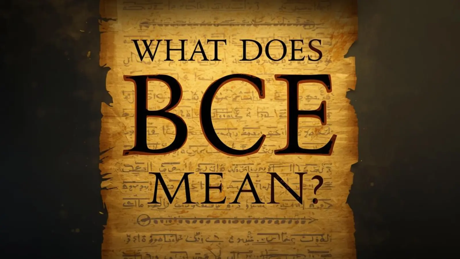 What Does BCE Mean