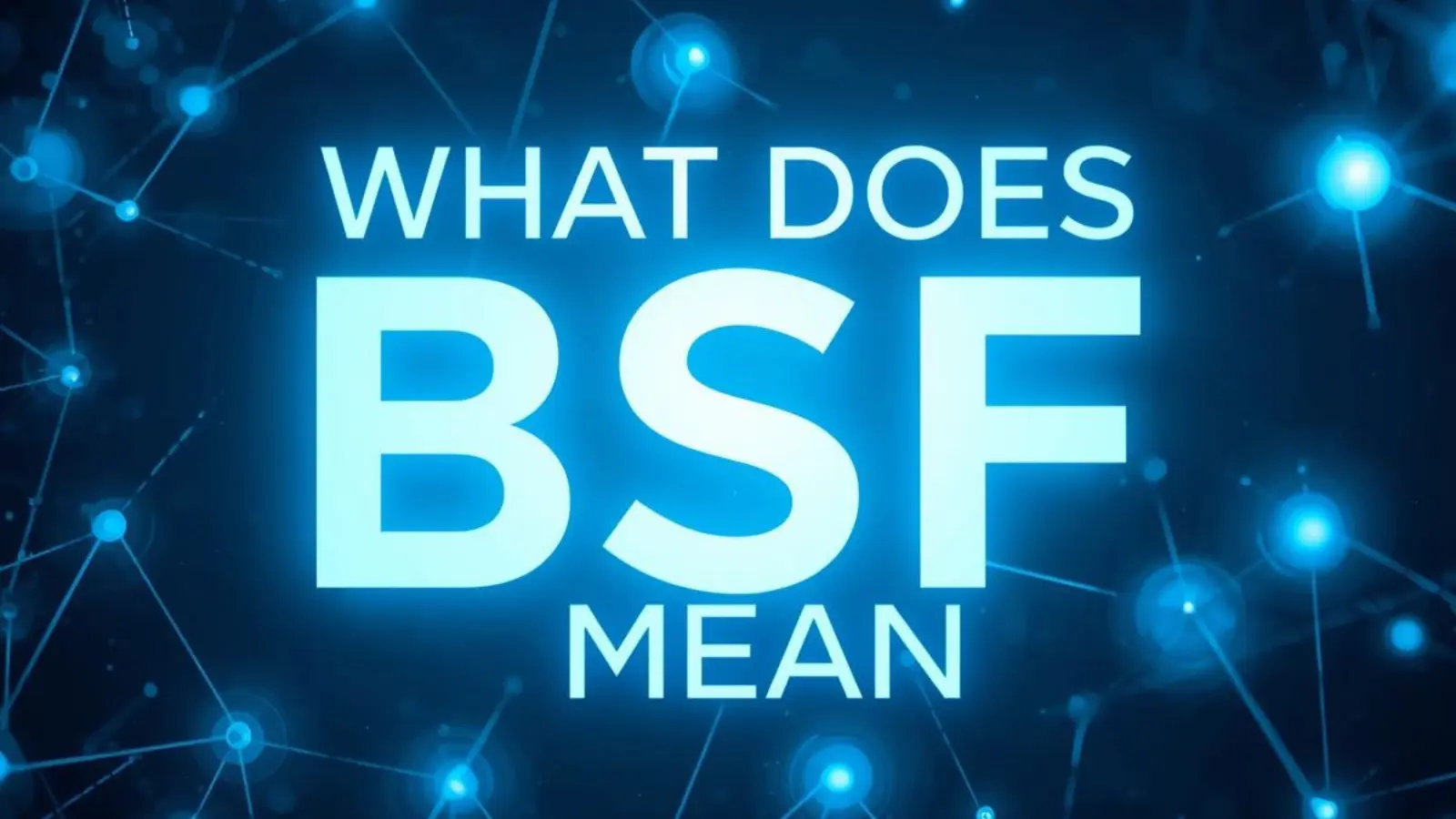 What Does BSF Mean