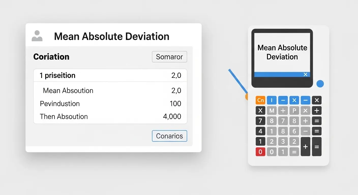 Mean Absolute Deviation Calculator
