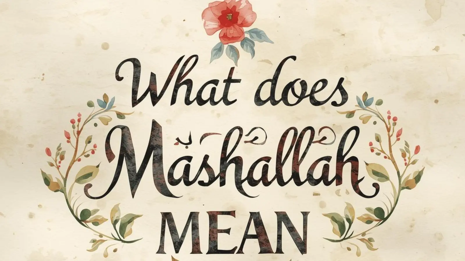 What Does Mashallah Mean